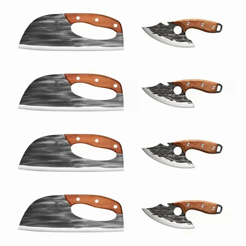 Hand-Forged Chef Knife and Cleaver Set, 1 Set - View 4