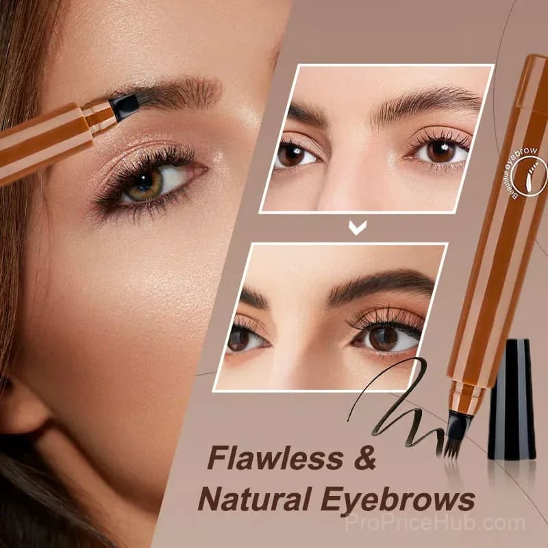 Waterproof 4-Tip Beard and Eyebrow Pen, Light Brown - View 7