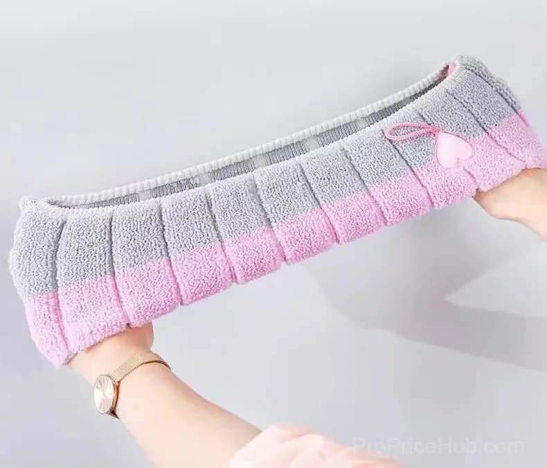 Soft Thick Pink Stretchable Toilet Seat Cover Pad - View 5