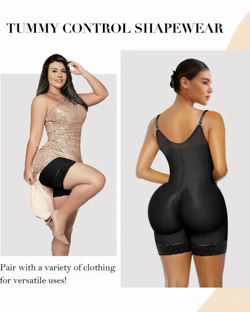 Tummy Control Butt Lifter Shaper with Zipper Crotch - Fajas Colombianas - View 8