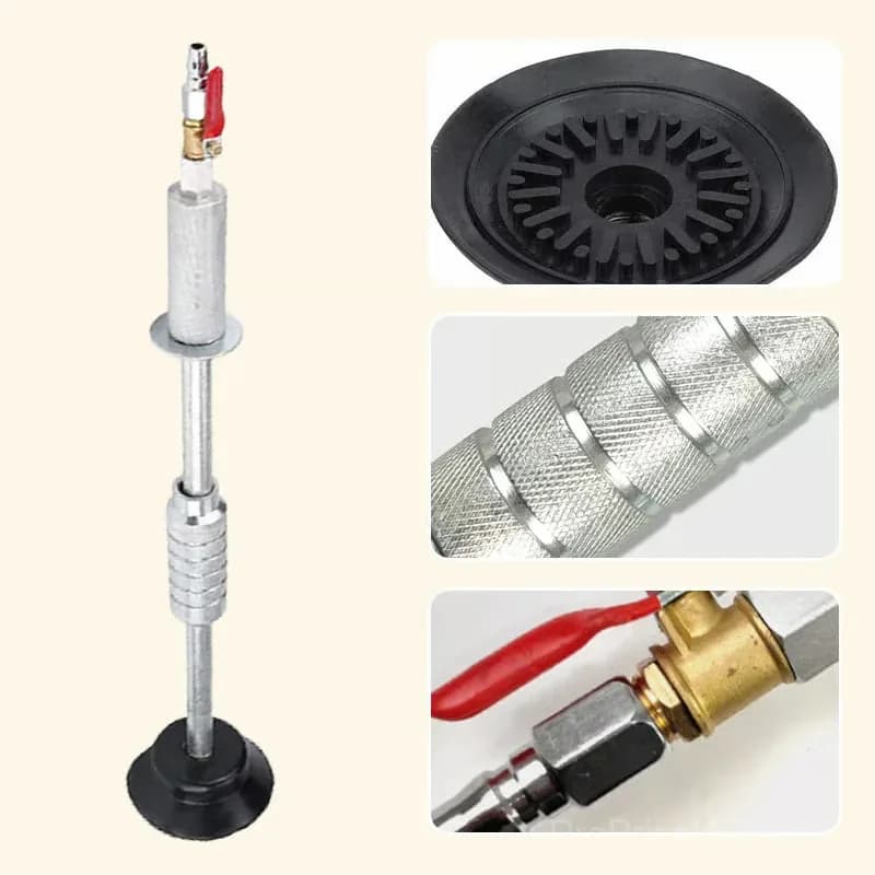 Auto Body Dent Repair Suction Cup Puller Tool, Silver/Black - View 6