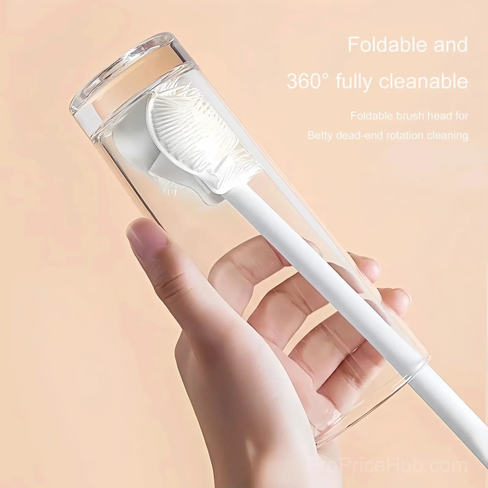 Soft Bristle Silicone Cup Cleaning Brush, 1 Pack - Alt