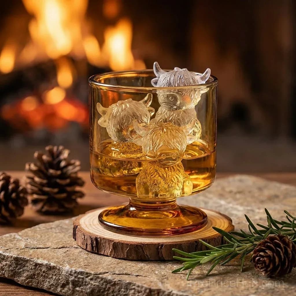 Mini Highland Cow 3D Ice Cube & Dessert Mold for Drinks & Parties - View 11