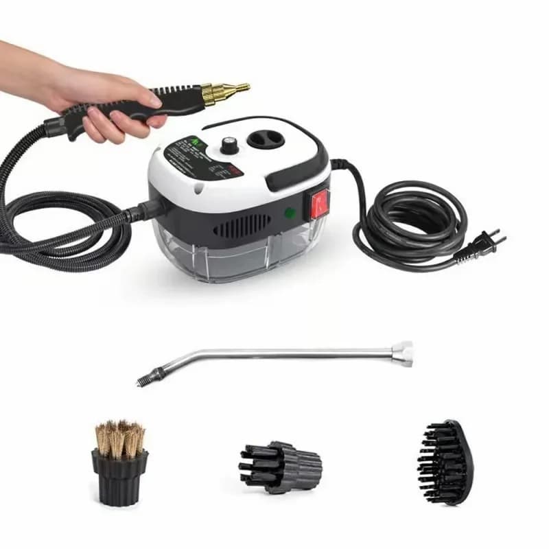 Handheld Steam Cleaner, Red, Single Knob Control - Alt