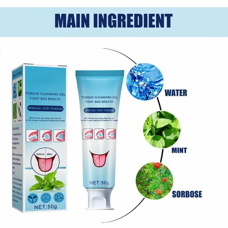 Probiotic Tongue Cleaning Gel & Scraper Set - View 3