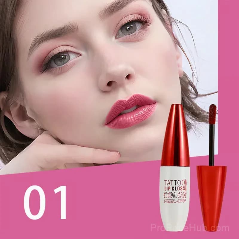 Waterproof Long-Lasting Lip Gloss, Shade 01, 2-Pack - Main