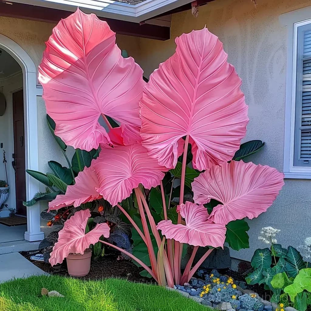 Rare Giant Multi-Color Caladium Bulbs – Tropical Leaves, Easy to Grow - View 4