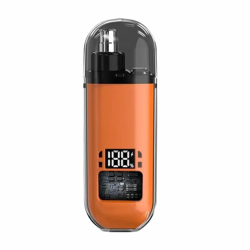LED Display Precision Nasal Hair Trimmer, Orange/Blue/Black - View 5