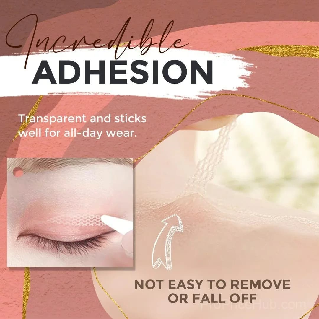 Glue-Free Invisible Double Eyelid Stickers, S Crescent, 120 Strips - View 11