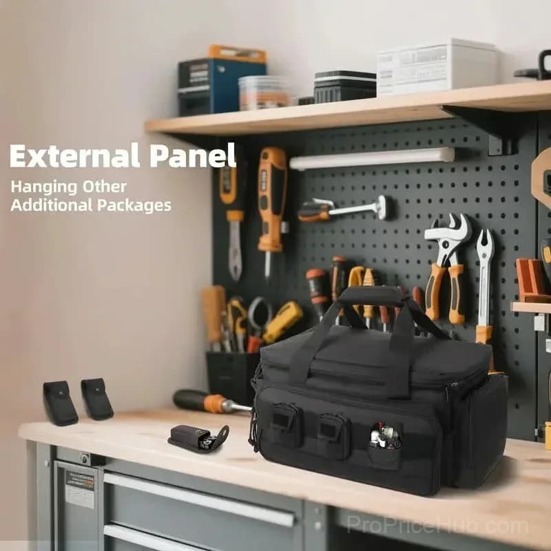 14-Inch Heavy-Duty Canvas Tool Bag, Black, 1 Piece - View 7