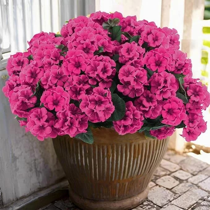 Artificial Geranium Flowers for Outdoors - Alt