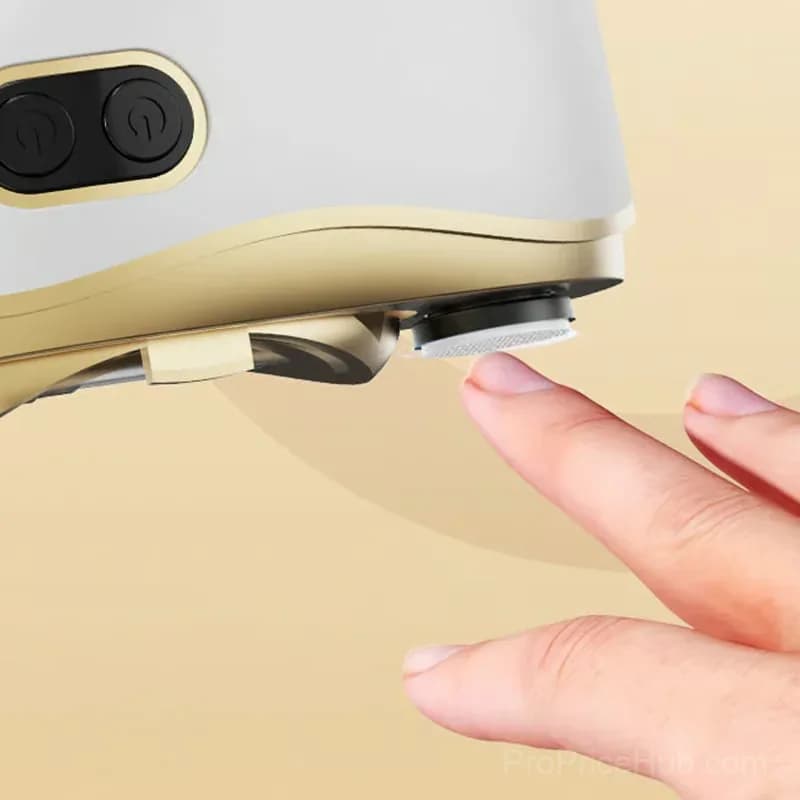 2-in-1 Rechargeable Electric Nail Kit, 6 Attachments, White - View 6