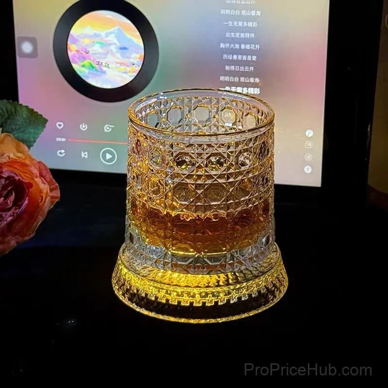 Whiskey Glass with Smooth Spin and Glow Effect - Perfect Gift - View 14