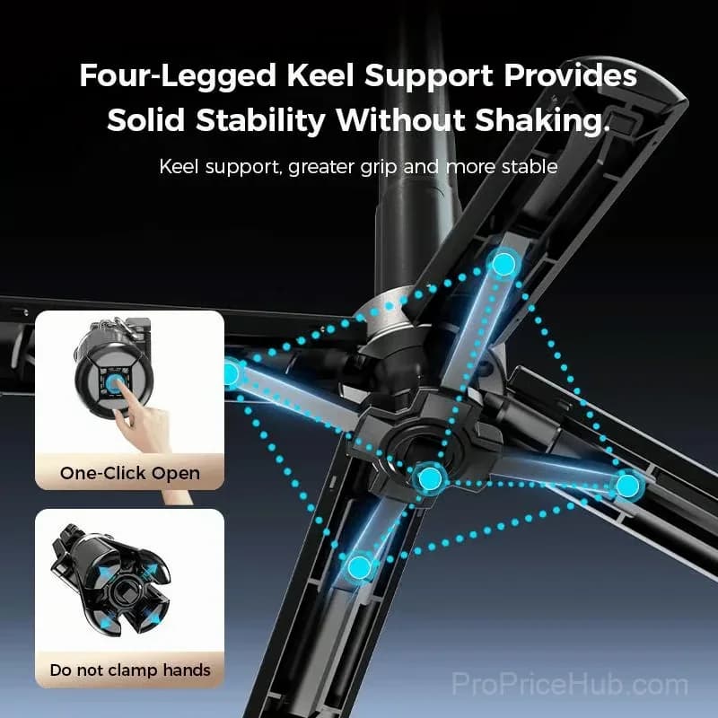 4-in-1 360° Rotating Magnetic Selfie Stick - Alt