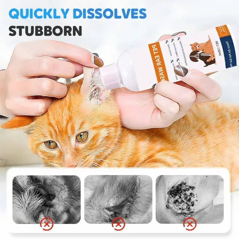 Pet Ear Cleaner with Aloe for Dogs & Cats, 120ml - Alt
