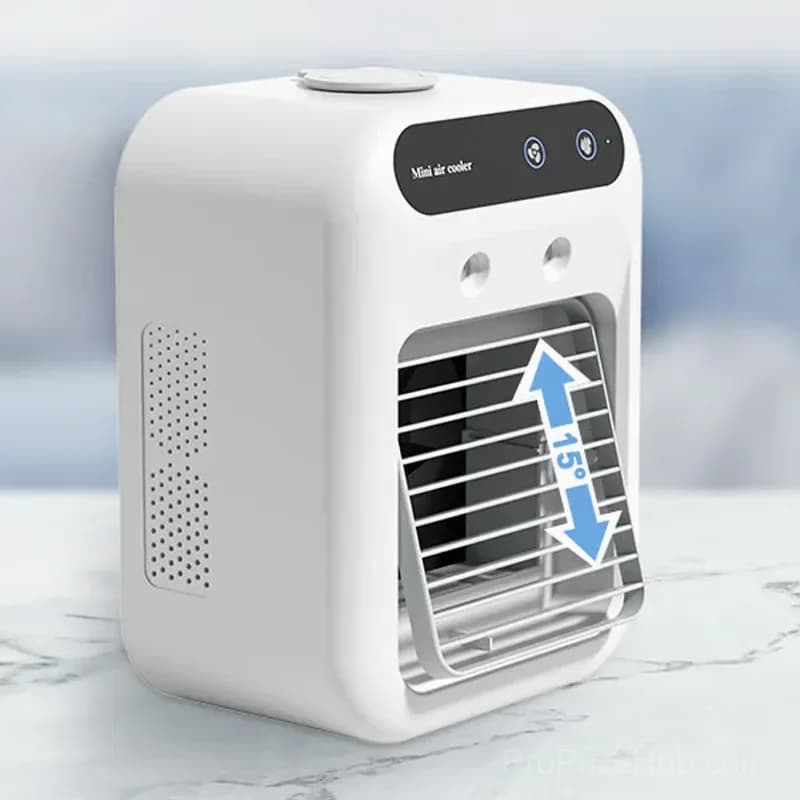 Mini Portable Air Conditioner & Humidifier, White, No Power Bank - View 7