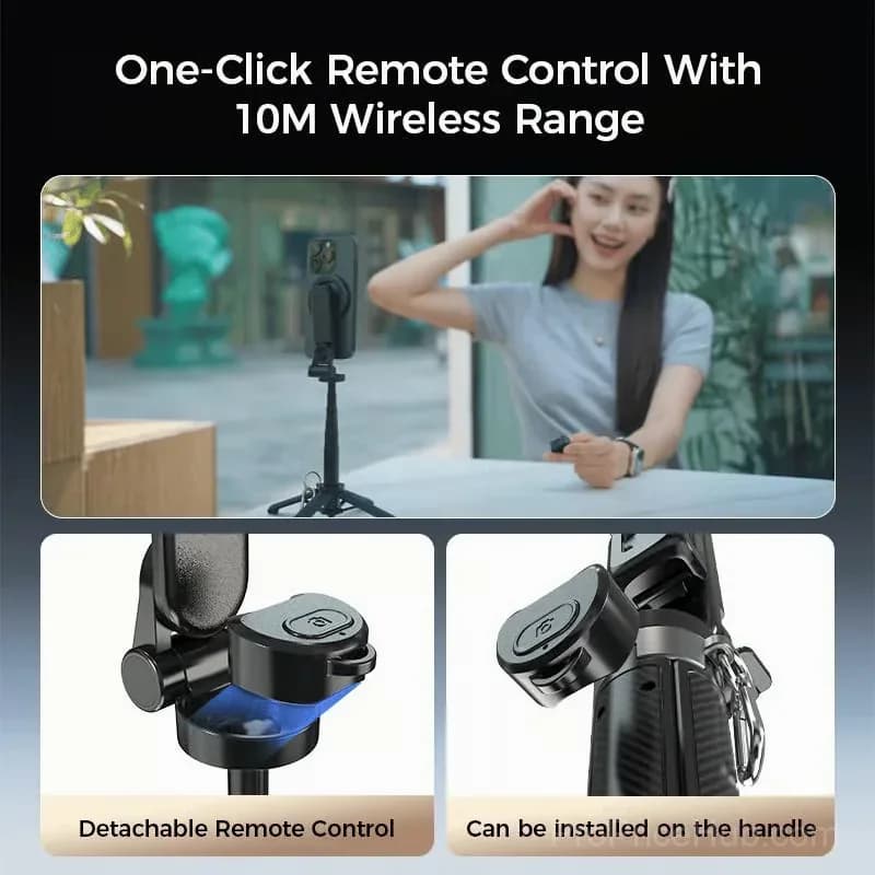 4-in-1 360° Rotating Magnetic Selfie Stick - View 4