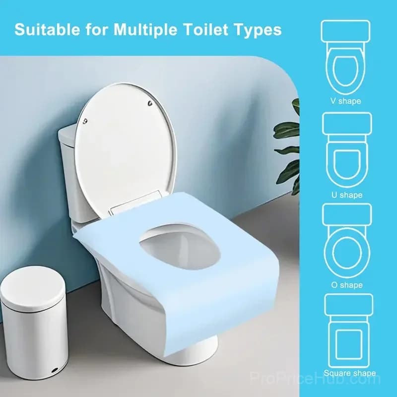 10 Pack Disposable Tear-Free Toilet Seat Covers for Adults & Kids - View 8