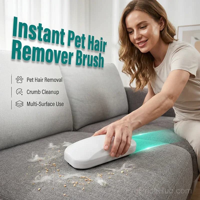 Portable Pet Hair & Crumb Remover Brush - Main