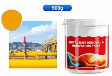Metal Rust Removal & Renovation Paint, Ocean Blue, 500g - View 11