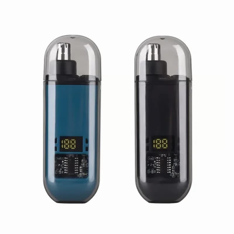 LED Display Precision Nasal Hair Trimmer, Orange/Blue/Black - View 4
