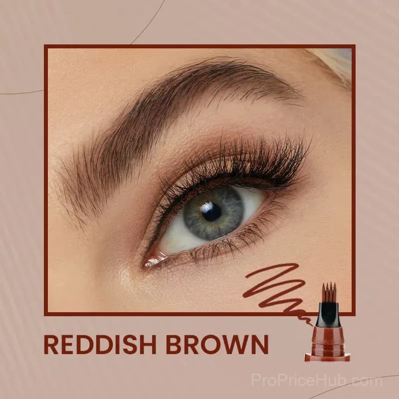 Waterproof 4-Tip Beard and Eyebrow Pen, Light Brown - View 15