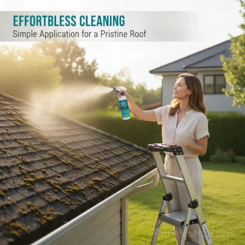 Multi-Surface Roof Moss & Algae Cleaner Spray, Professional Stain Remover & Protective Shield - Alt