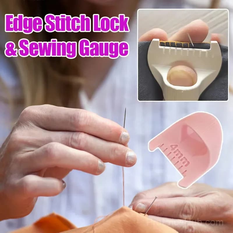 White 2mm Edge Stitch Lock Sewing Gauge Tool - View 2