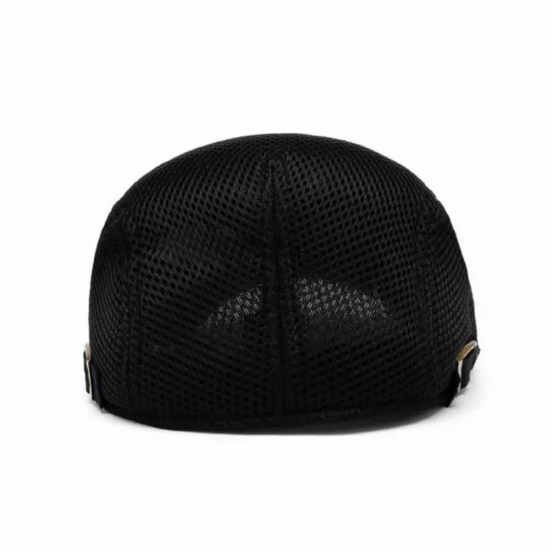 Men's Breathable Mesh Flat Cap – Adjustable Newsboy Ivy Beret Summer Hat - View 23