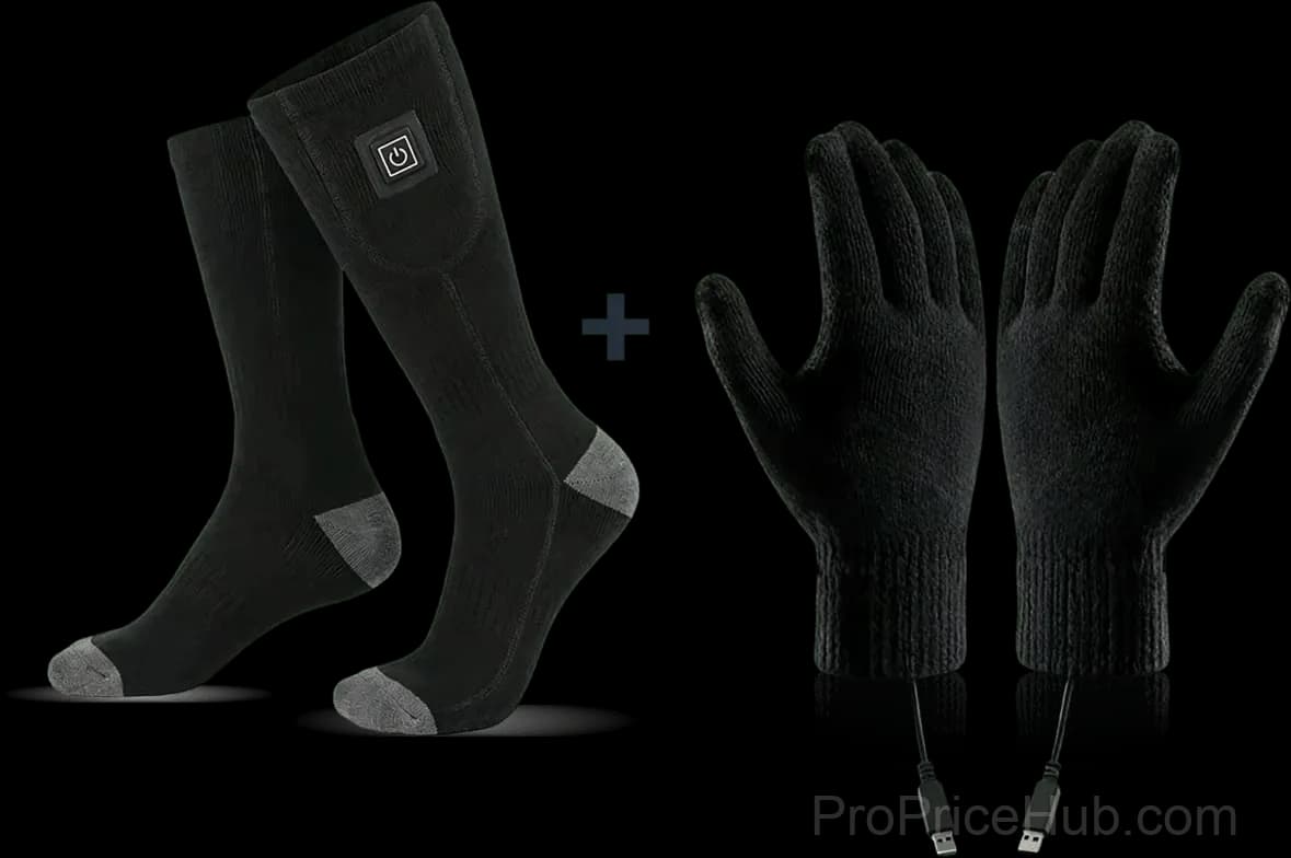 Adjustable Heated Socks, Black, Constant Temperature, 1 Pair - View 17