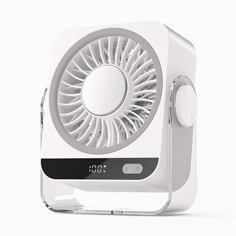 Aless Semiconductor Cooling Desktop Fan, White - Main