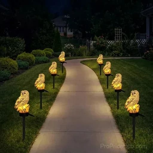 Waterproof Solar Owl Light for Garden Decor - View 12