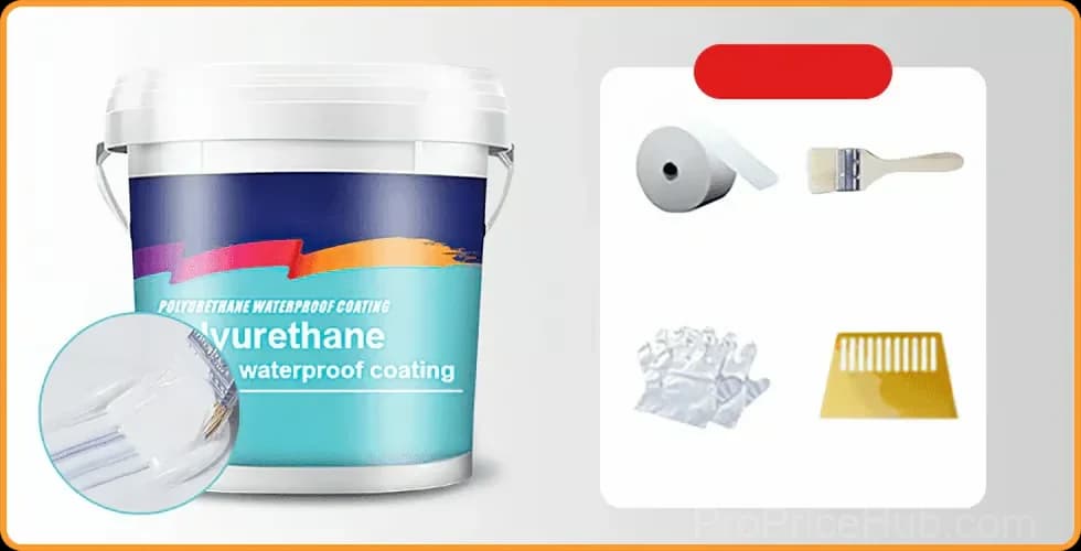 Polyurethane Waterproof Leak Repair Coating, Black, 300g - View 14