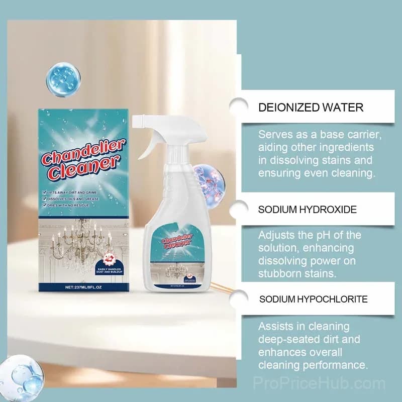 Premium Chandelier Cleaning Spray – Streak-Free, Crystal Clear Shine - View 7
