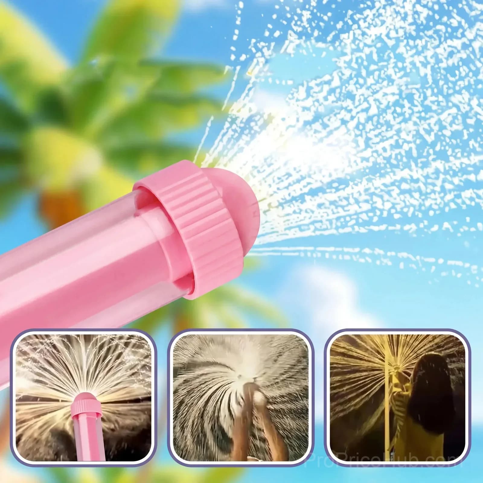 360° Rotary Water Blasters - Rapid-Fill Pump Action Pool Cannons for Outdoor Games (Ages 3+) - View 7