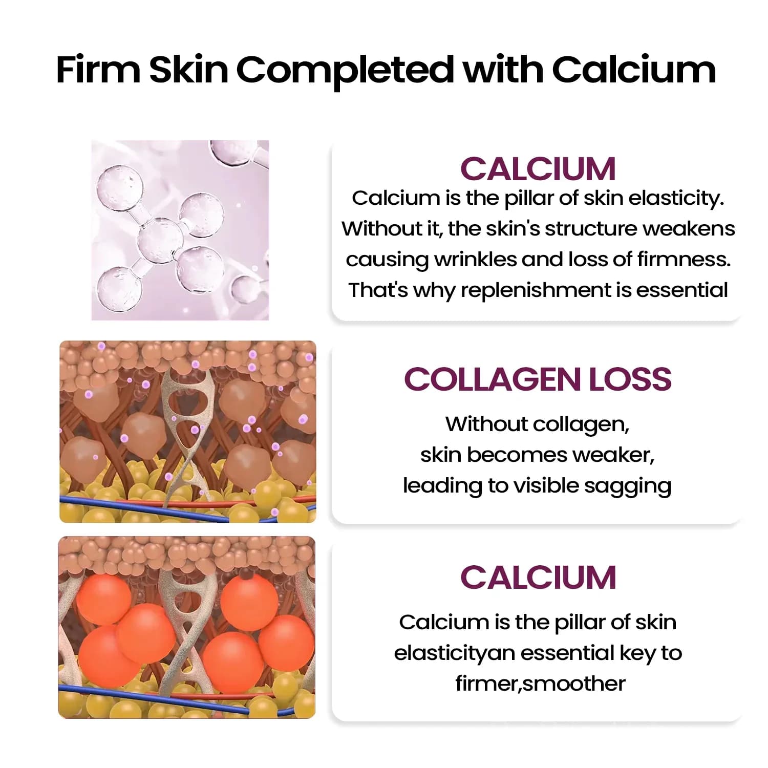 Calcium Collagen Skin Firming Set for Pores and Volume - Alt