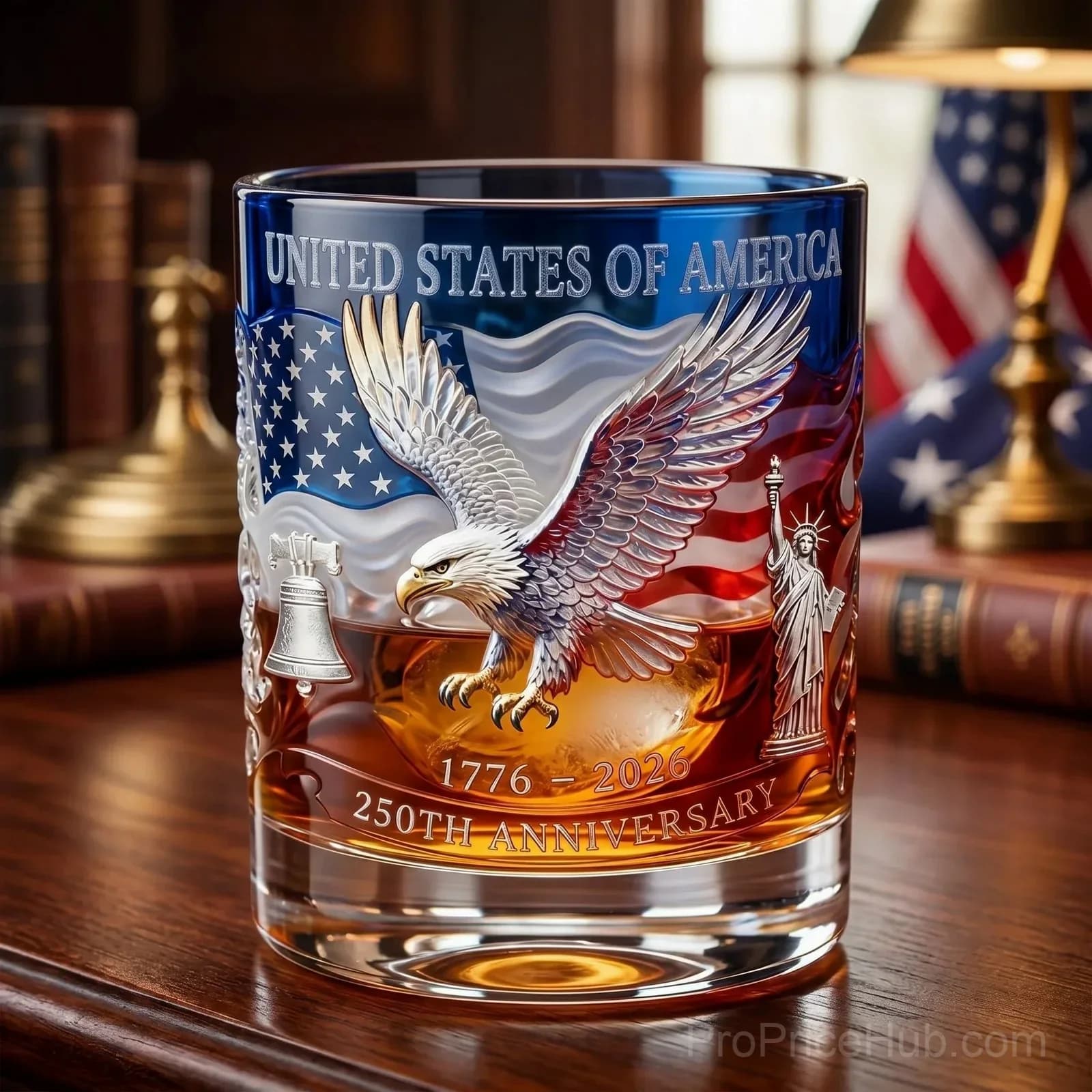 Hawk 250th Anniversary Commemorative Whiskey Bottle - View 10
