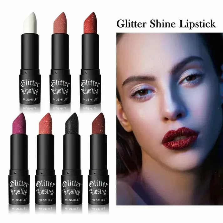 Matte Long-Lasting Lipstick with Fine Glitter - Shade 01 - View 2