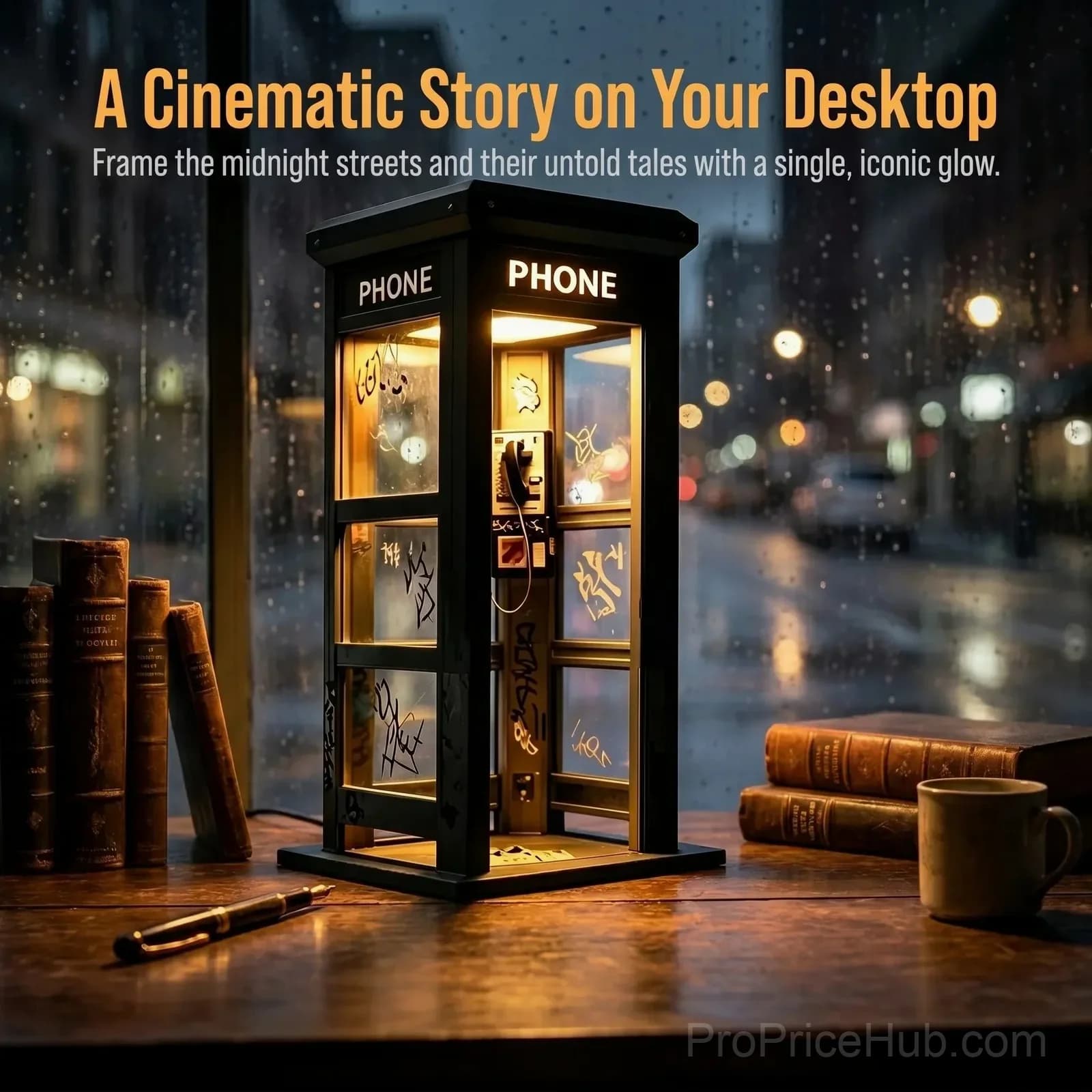 Vintage Phone Booth Ambient Lamp - View 4