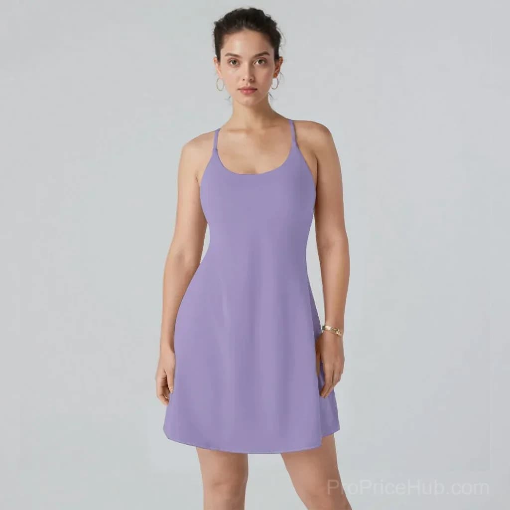 Backless Tummy Control Active Dress - View 29