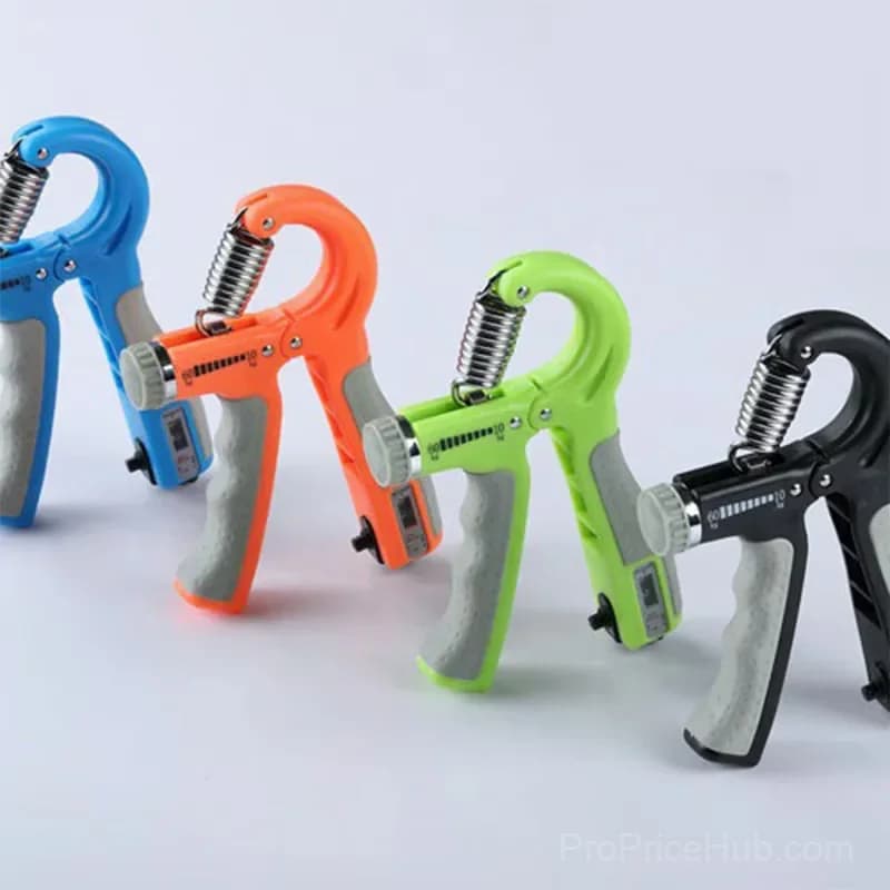 Adjustable Hand Grip Strengthener with Counter, Blue - View 8