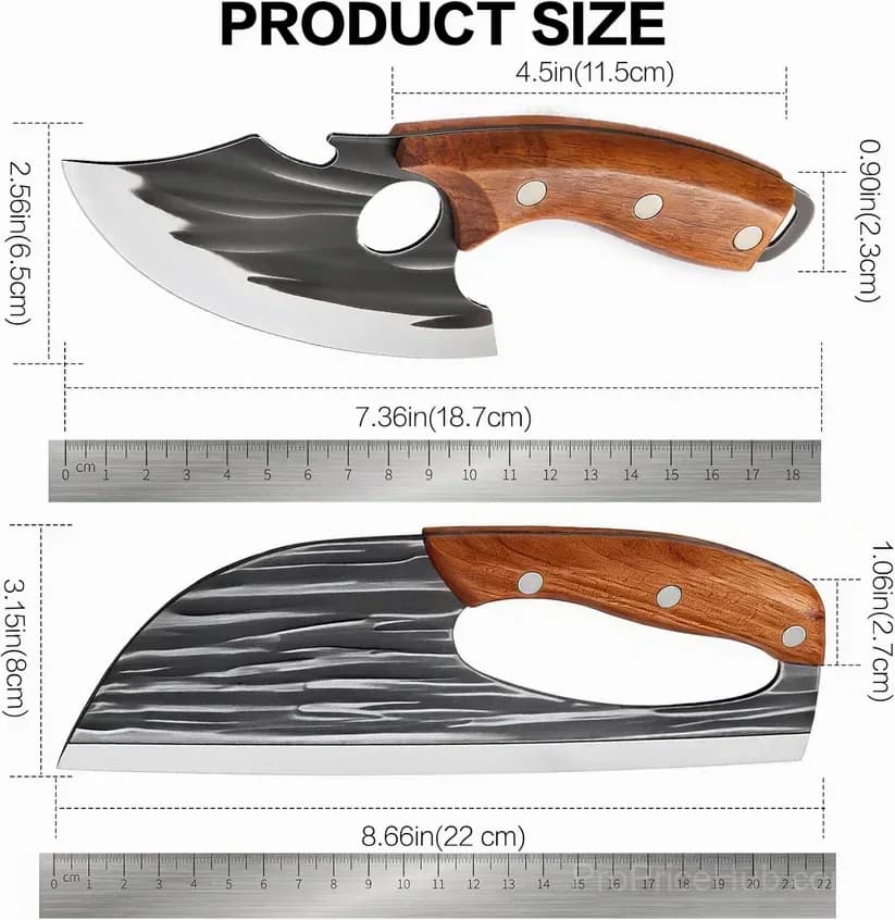 Forged Butcher Knife Set - Alt