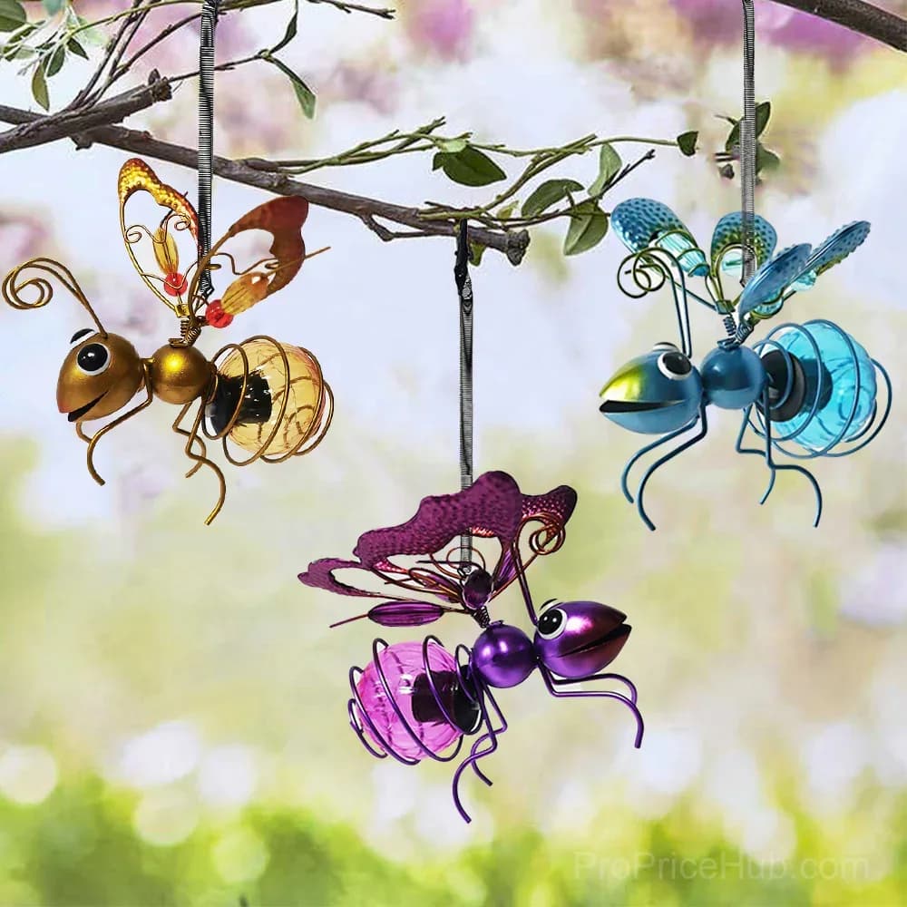 Outdoor Hanging Solar Bee Light - View 9