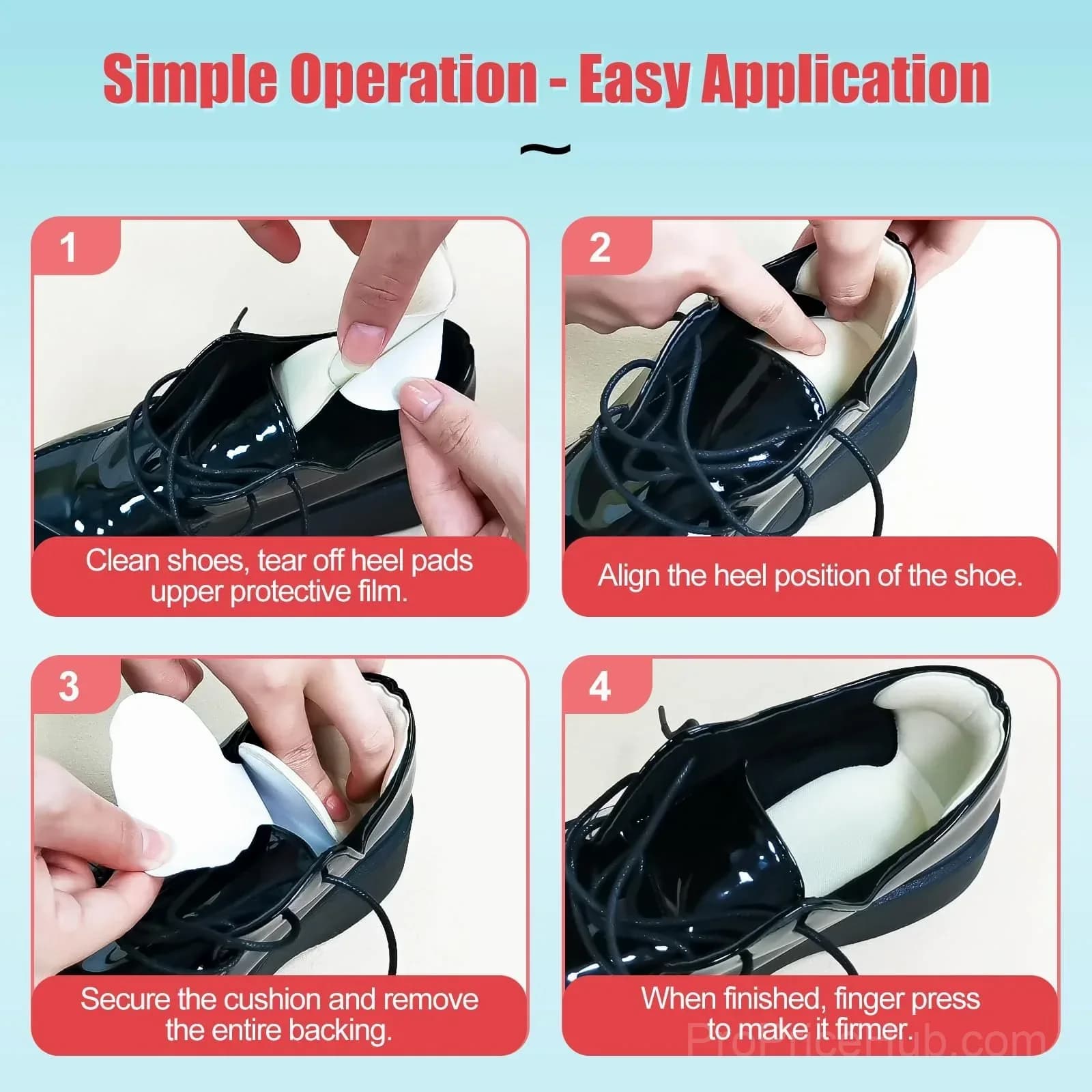 Anti-Slip Soft Heel Cushion Pads - Heel Protectors for Women & Men - View 7
