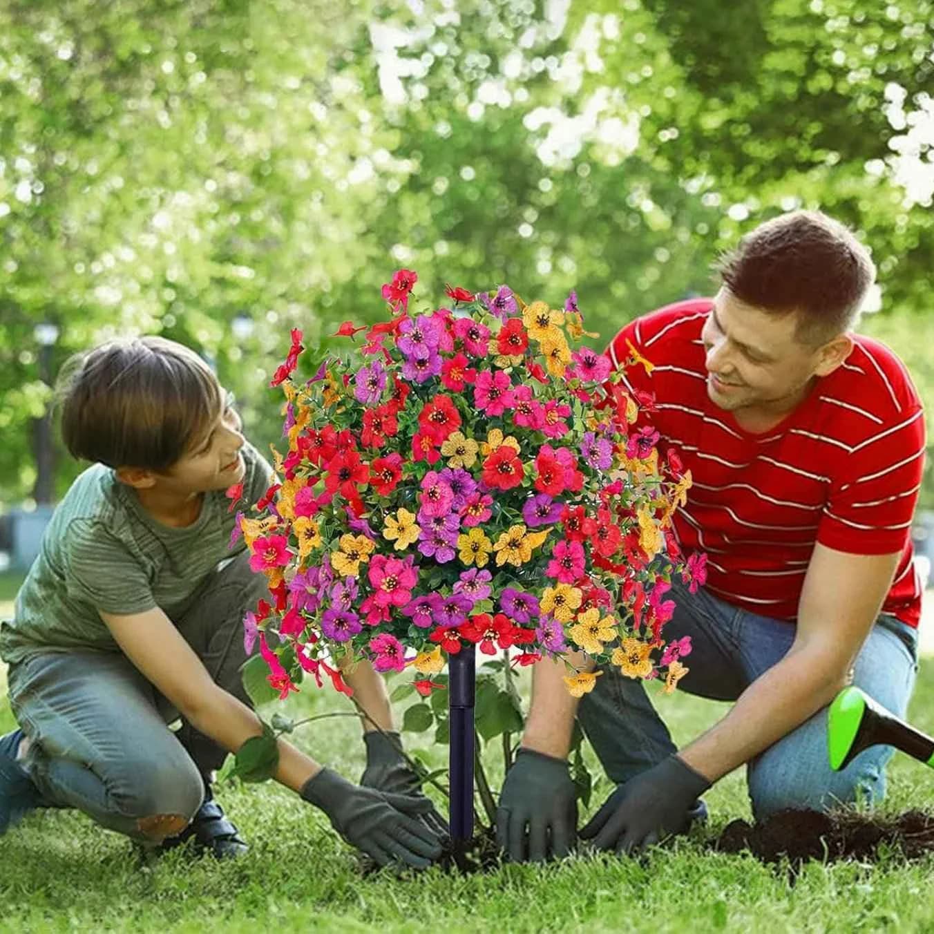 Outdoor/Indoor UV Resistant Waterproof Artificial Flower Decor - View 3