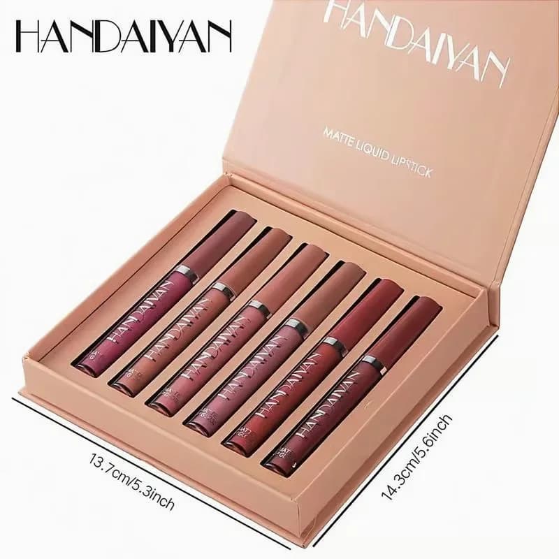 6-Color Long-Lasting Matte Lip Glaze Set - Main