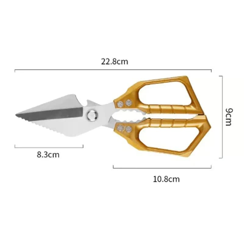 Heavy-Duty Multifunction Kitchen Shears, Silver - View 4