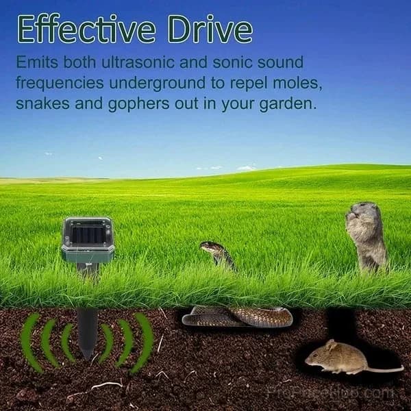 Solar Powered Rodent, Mole and Snake Pest Repeller - View 8