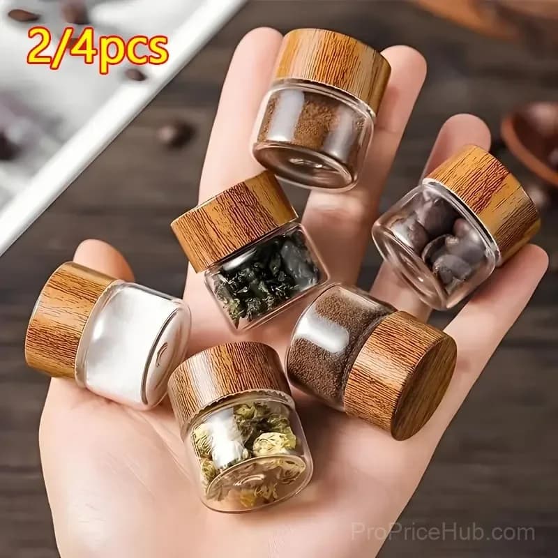 Portable Mini Glass Storage Jars for Organization - Main
