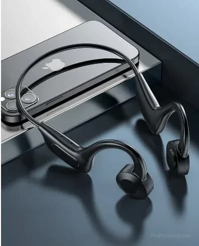 Black Gas Conduction Headphones, Sweatproof, Memory Card Supported - View 10